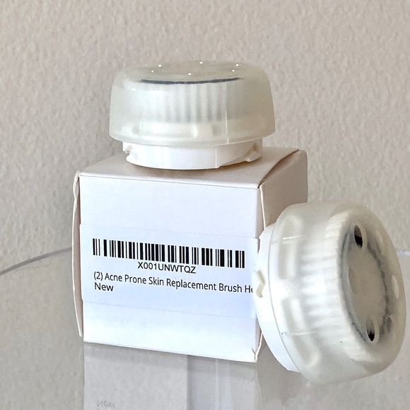 Clarisonic Compatible Acne Prone Skin Replacement Brush Heads Set/2 New in Box - Picture 2 of 5